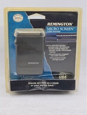 Vintage Remington Micro Screen Cord Shaver XLR-810BP Made In USA NOS